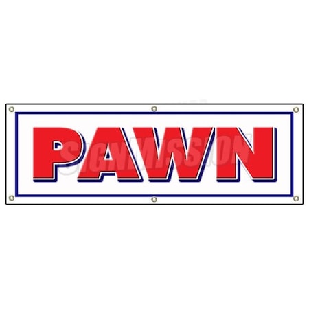 Signmission PAWN SHOP BANNER SIGN buy sell trade gold signs fast cash jewelry silver B-72 Pawn